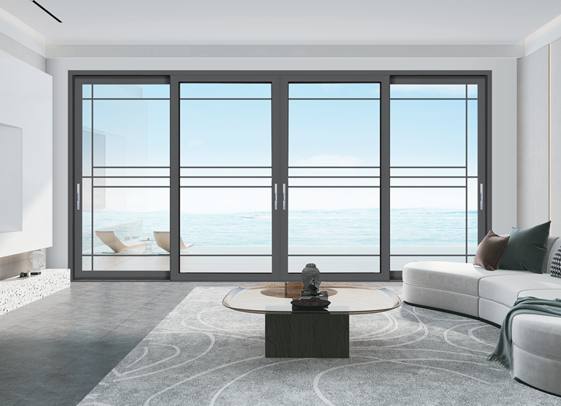 track thermal break aluminum profile for sliding doors